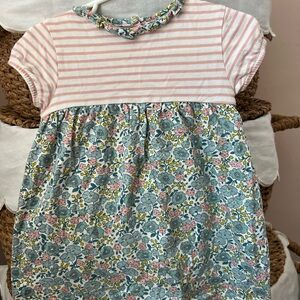 Baby Boden Pink and Blue Casual Dress